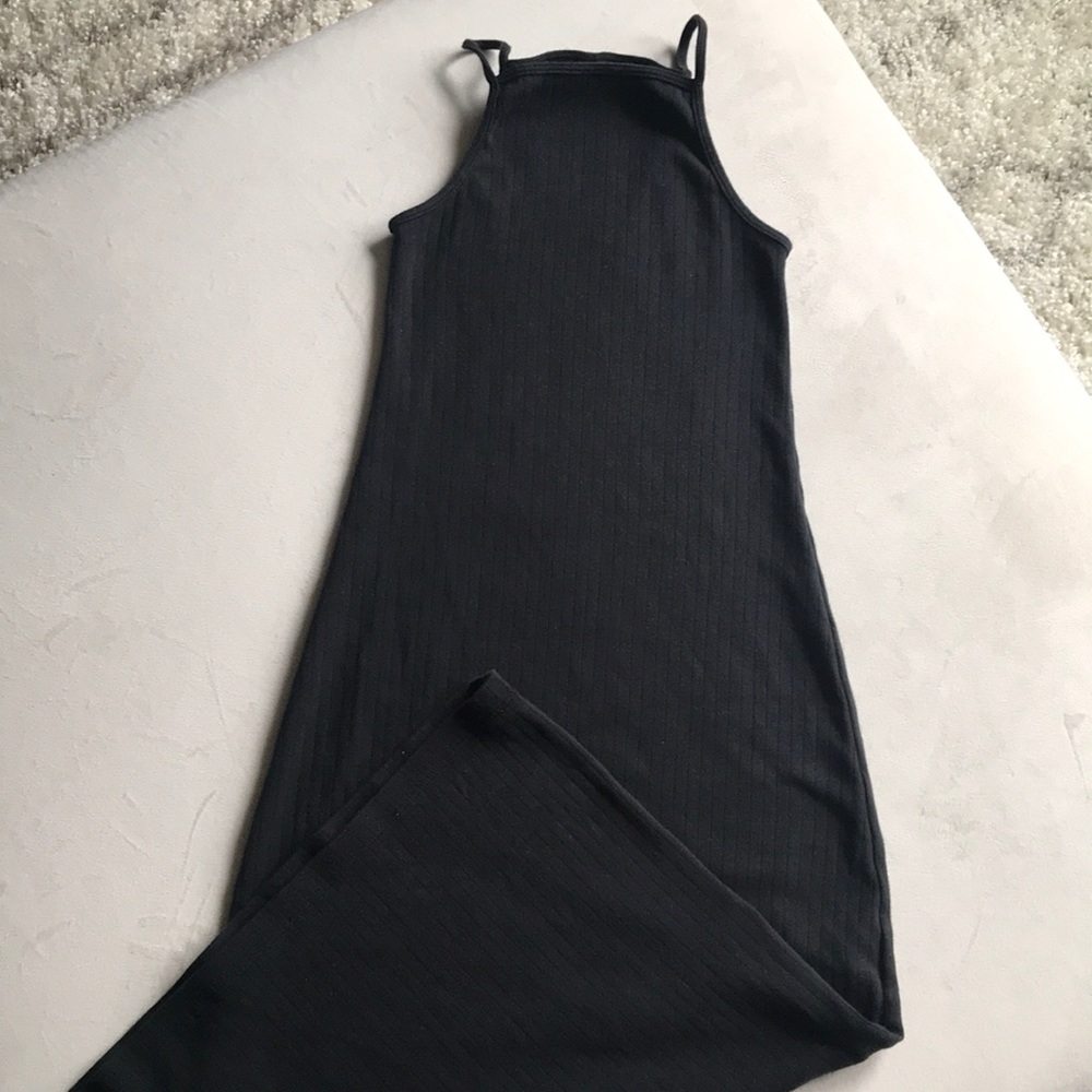 Form fitting Long black dress